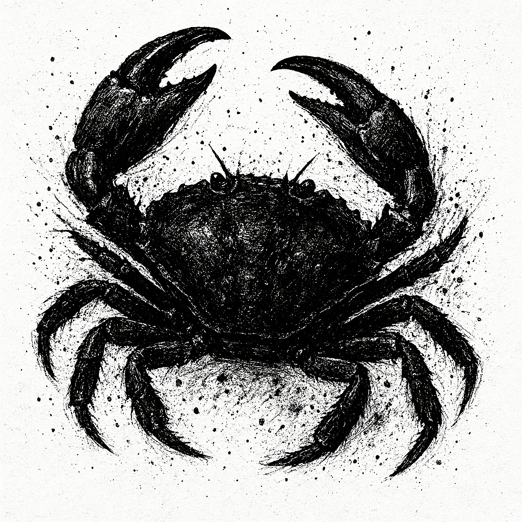 Ink Splater Crab